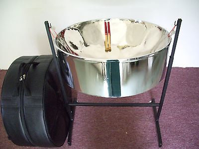 KaribPAN Lead C Soprano with High Gloss Chrome Steelpan Package Free Shipping