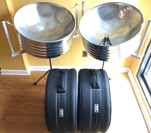 KaribPan - 'Low E’ Double Seconds Pro Package with Nickel Plating + Cases, Stands and Mallets (Free Shipping)