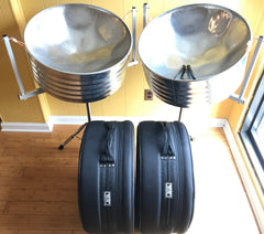 KaribPan - 'Low E’ Double Seconds Pro Package with Nickel Plating + Cases, Stands and Mallets (Free Shipping)